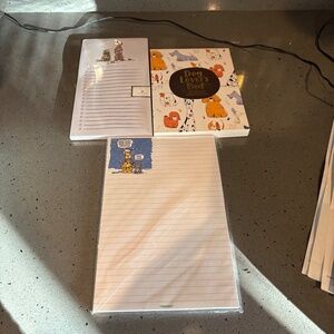 3 New dog and cat notepads